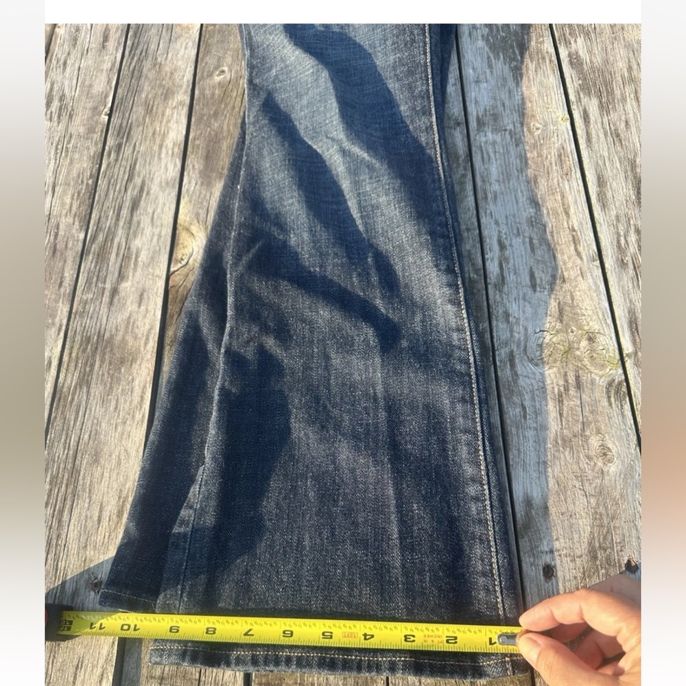 J. Crew Bootcut Jean Dark Indigo High-Rise Stretch Size 30R - Picture 10 of 10